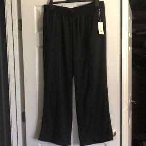 Wide leg dressy trouser pant
